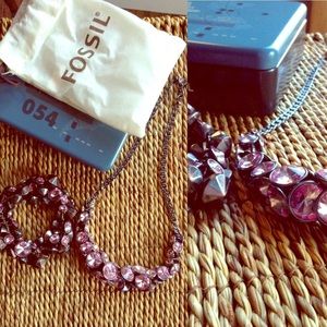 Fossil bracelet & necklace